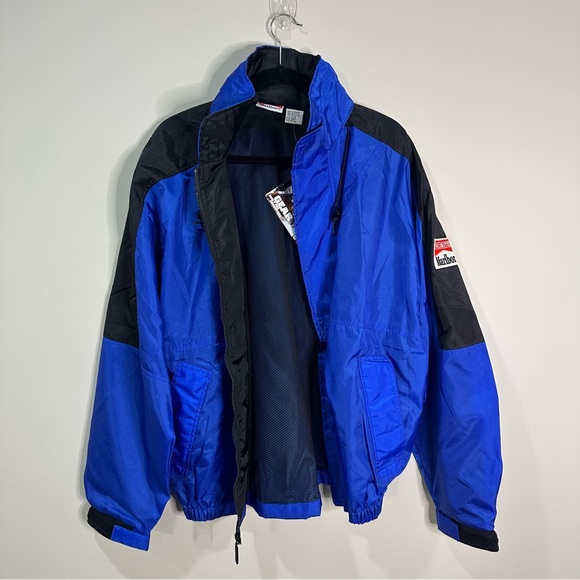 NWT Marlboro Vintage 90's Unlimited Marlboro Windbreaker Rain-jacket Large ** - Picture 8 of 14